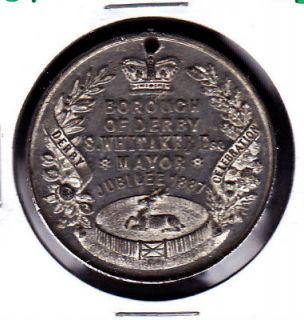 1887 Derby Queen Victoria Jubilee Medal