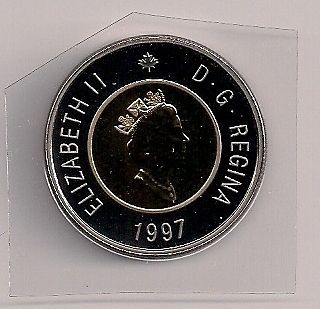 W301 CANADA $2.00 1997 SPECIMEN COIN FROM A MINT SET   PERFECT 