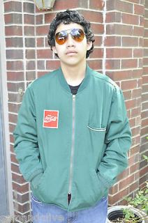Genuine Coke Cola Green Work Jacket w Embroidered Patch