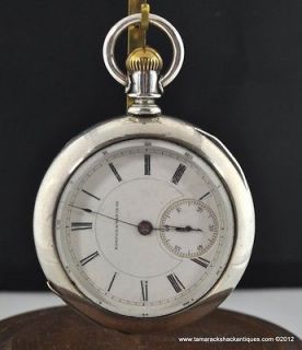 1881 Hampden Lafayette SW 18s Pocket Watch 4oz Silver Case Ready to 