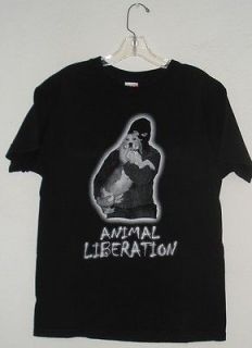 ALF Animal Liberation Front T SHIRT Vintage BARRY HORNE