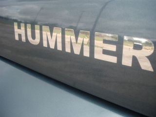 HUMMER H2 H3 CHROME VINYL HOOD DECALS   SET OF TWO   NEW L@@K