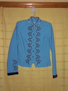Pleasure Jacket by Hobby Horse Blue with Black Trim