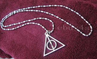 New Moive Harry Potter Cosplay Deathly Hallows DA Pendant Necklace 
