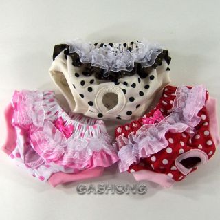 Dog&Cat Diapers Female Lace Pants for Sanitary Napkin_E702
