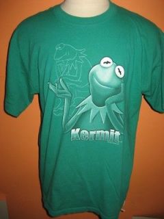 Green Jim Henson Muppets Kermit the Frog T Shirt XL Mint