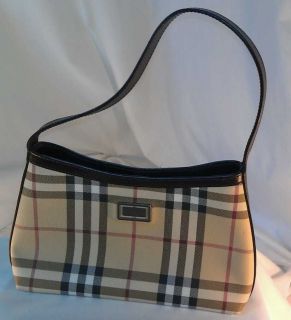 Authentic Vintage Burberry Nova Check Handbag   Evening bag / purse 