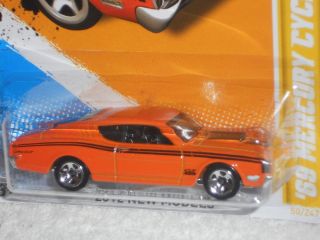Hot Wheels 2012 New Models 50/50   69 Mercury Cyclone   Orange U.S 