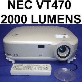 NEC VT470 HD Home Theater Projector Computer Projector 2000 Lumens 