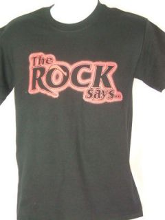 wwe the rock t shirt in Sports Mem, Cards & Fan Shop