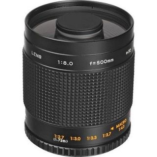 Bower 500mm f/8 Manual Focus Mirror Lens For Nikon SLR