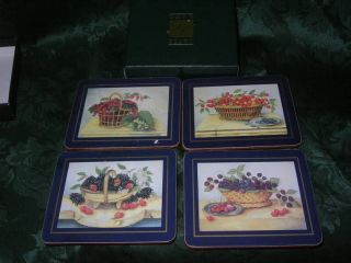 Lady Clare Fruit Berry Hardboard Coaster Set of 4
