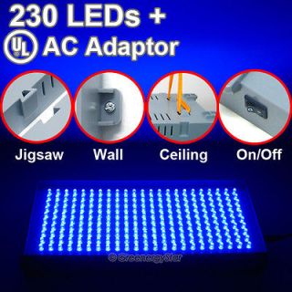 Blue Hydroponic LED Grow Light Lamp 16 watt 225/120/110V New