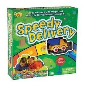 Iplay Speedy Delivery Board Game With Chubbies Dump Truck 3+NEW
