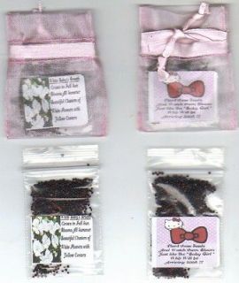 25 PINK HELLO KITTY BABY GIRL SHOWER FAVORS BABYS BREATH SEEDS 