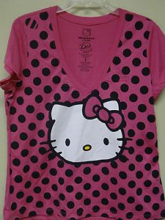 Hello Kitty Plus Size Pink ( Kitty Face with Black Pockadots ) T shirt