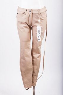 Maison Martin Margiela NWT $900 Beige Stirrup Side Zipper Jeans SZ 40 