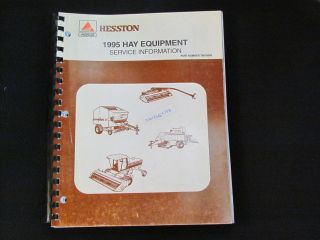 HESSTON HAY EQUIPMENT SERVICE MANUAL 1995 PART NO 79016543