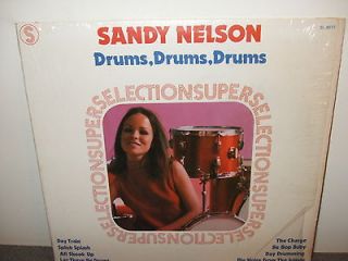Sandy Nelson . Drums Drums Drums . Shrink Wrap . LP