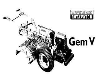 Howard Gem V Rotavator Manual with 810 cc Howard Twin Engine included