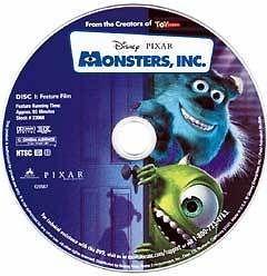 Newly listed Monsters, Inc. DISC 1 ONLY (DVD, 2002) DVD ONLY
