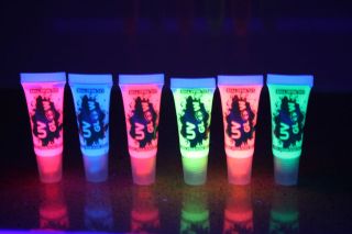 UV Glow Fluo Face & Body Paint   10ml   6 colours AIRMAIL FREE 