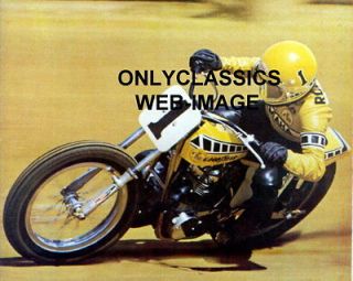 1975 KENNY ROBERTS #1 AMA YAMAHA MOTORCYCLE RACING PHOTO DIRT TRACK 