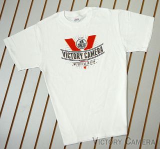 victory camera t shirt we believe in film free with camera purchase 