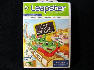 Leap Frog Leapster 2 1ST GRADE Learning Game Spelling Math 6 7 years