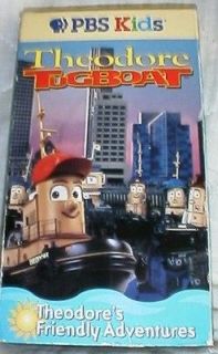 PBS Kids Theodore Tugboat FRIENDLY ADVENTURES Vhs o0
