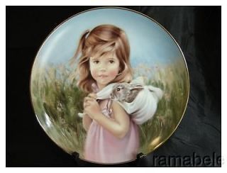 MY BUNNY A Country Summer by Nancy A Noel Hamilton Fine China 24k Gold 