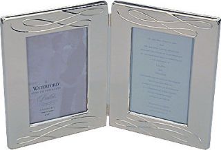Waterford Crystal Ballet Ribbon 4x6 Double Picture Frame