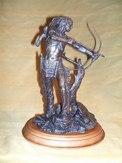Franklin Mint Indian Bronze Statue Karl May Meseum Radebul Jim Ponter 
