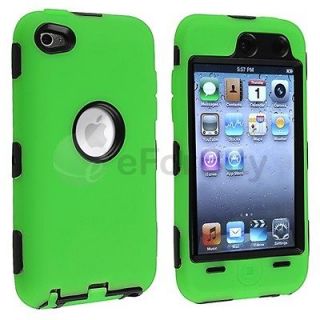   DELUXE 3 PIECES HARD SOFT CASE COVER SKIN FOR IPOD TOUCH 4 4G 4TH GEN