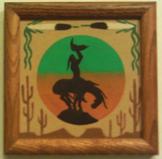 Navajo Sandpainting / Sand Painting   End of the Trail   6 x 6 