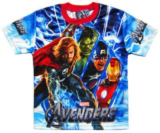   Movie Marvel Thor Iron Man Boys Kids T Shirt Top Clothes Age 3 4