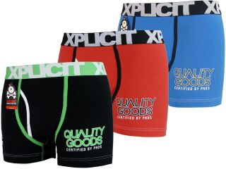 Mens Xplicit Boxer Shorts Boxers Funny Rude Quality Goods
