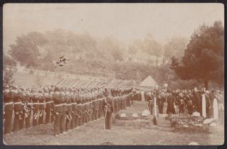 KENT DOVER CAMP SOLDIERS FIRE RIFLES CHURCH PARADE PHOTO CARD