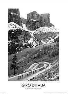 Giro dItalia TOUR OF ITALY b&w Cycling Poster Print