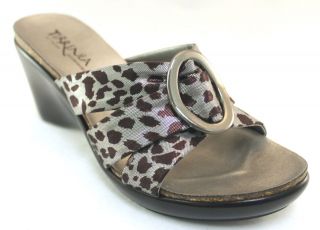 New TIRRENIA By Italian Shoemaker 7001S1 GIRAFFE Leopard Pewter Gray 