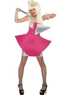 Adult Womens Lady Gaga Dance Diva American Smiffys Fancy Dress Costume