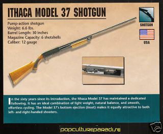 ITHACA MODEL 37 SHOTGUN USA Gun Classic Firearms CARD