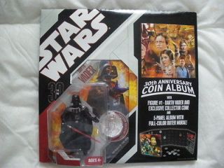 Star Wars 30 Years Coin Album & Darth Vader figure