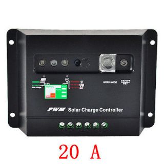 20A Solar Charge Controller Regulator 12V 24V Autoswitch Panel for 
