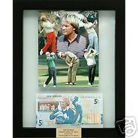 Jack Nicklaus Royal Bank of Scotland Note in 8x10 Fra