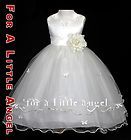 flower girl dress butterfly white pink red ivory more white red pink 