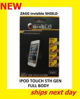 ZAGG   NEW   invisible Shield   iPod touch 5   5th Gen   FULL BODY 