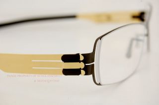 Brand New ic berlin Eyeglasses Frames Model ryoma s. Color gunmetal 