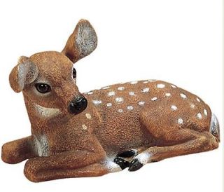 fawn baby deer outdoor garden statue animal lawn decor returns