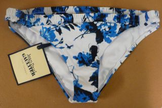 Jean Paul Gaultier Bikini Blue Floral Bottom Size Large